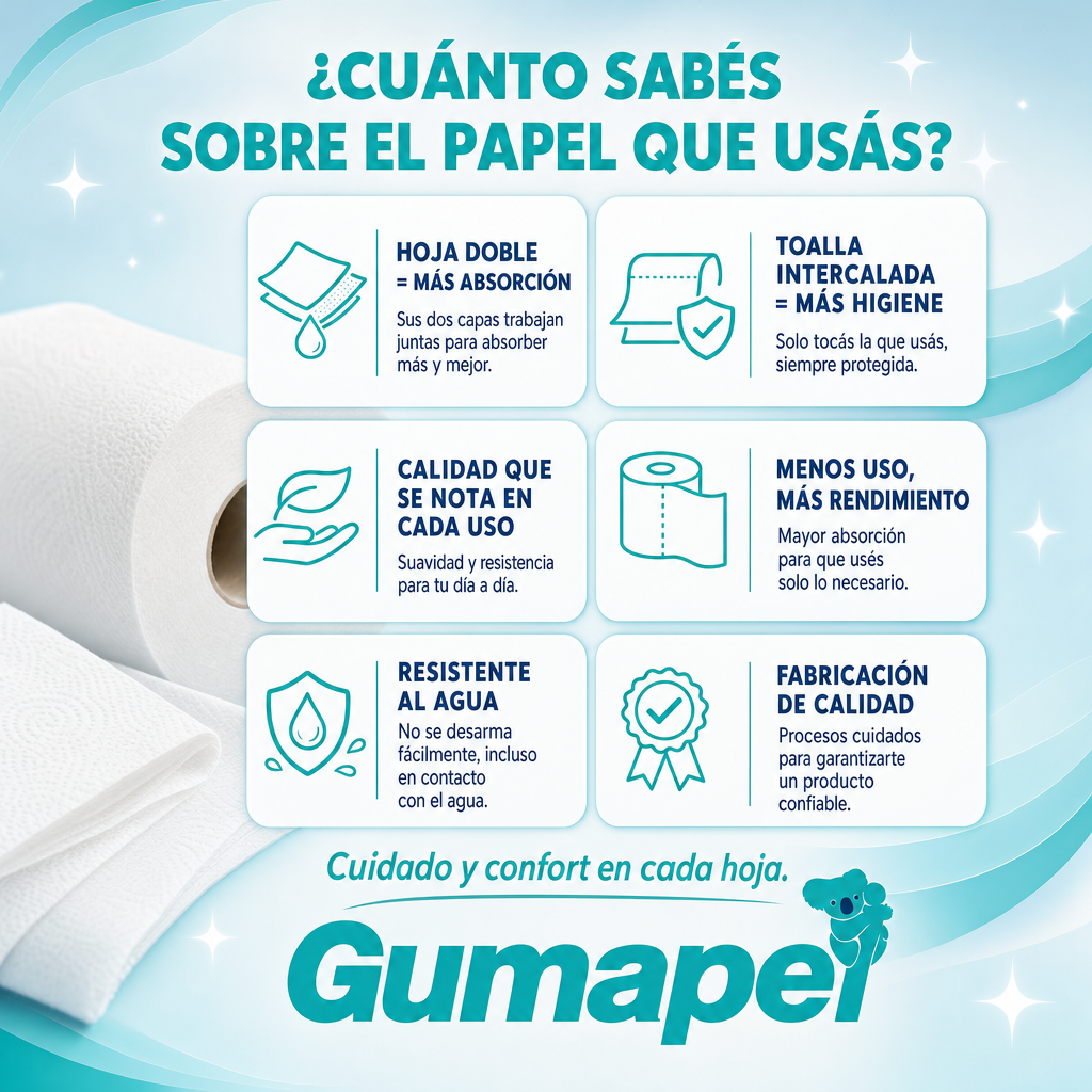 Flyer de concientización de Gumapel, generado y publicado por CM Fácil