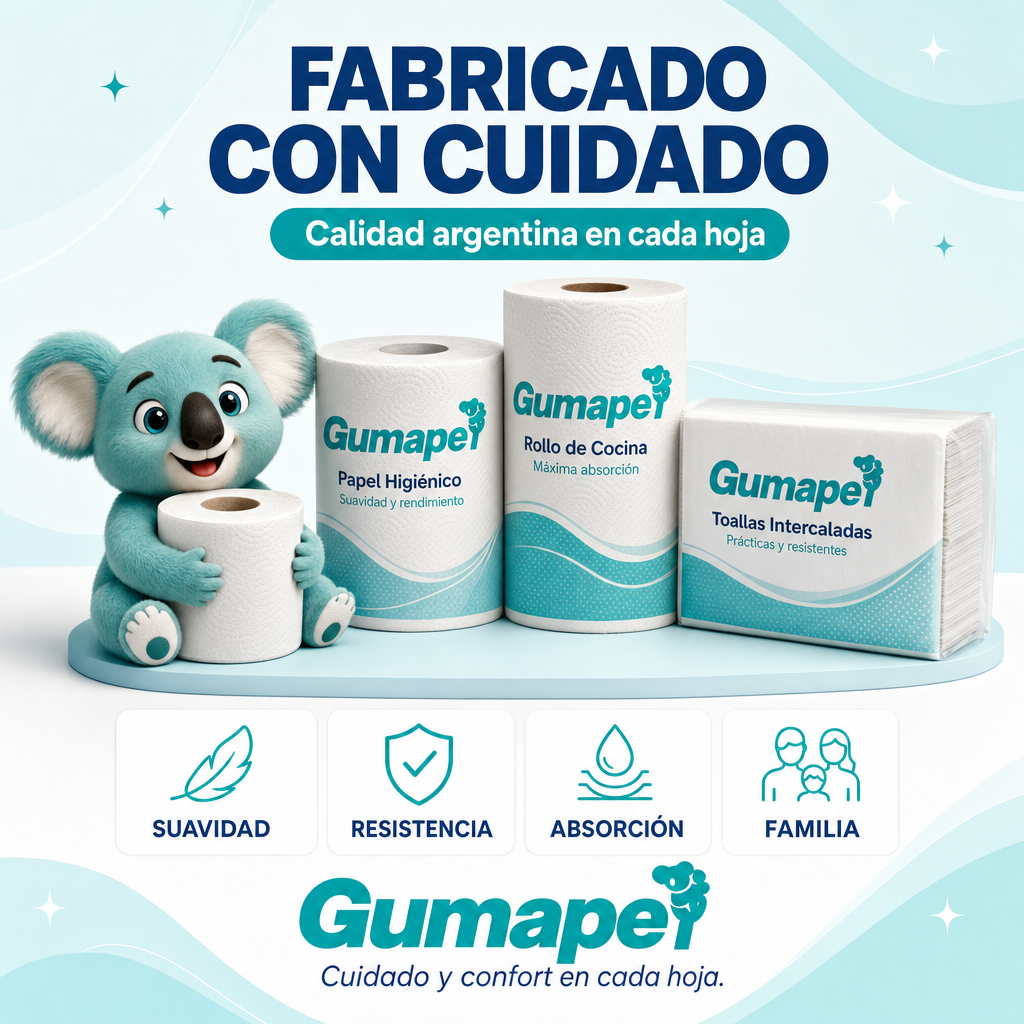 Flyer institucional de Gumapel, generado y publicado por CM Fácil